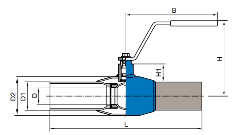 NAVAL DN125 PN25 284453 Краны