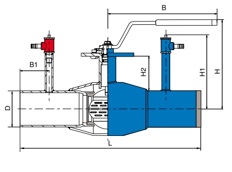 NAVAL DN200 PN25 264456 Краны