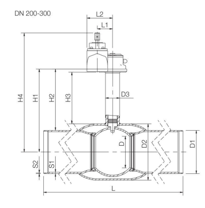 NAVAL DN200 PN25 28481650 Краны #2