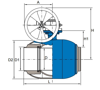 NAVAL DN350 PN25 234495 Краны #1