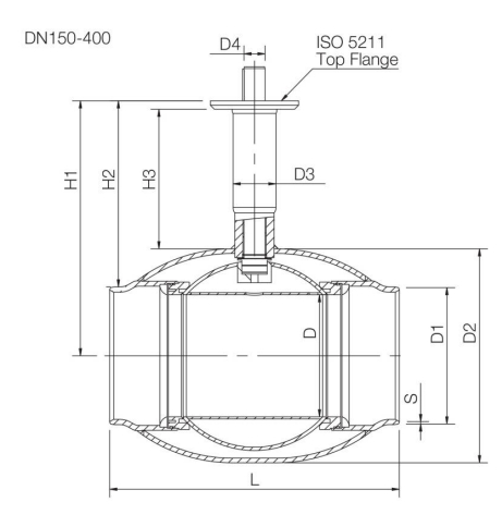 NAVAL DN600 PN40 23470105 Краны #2