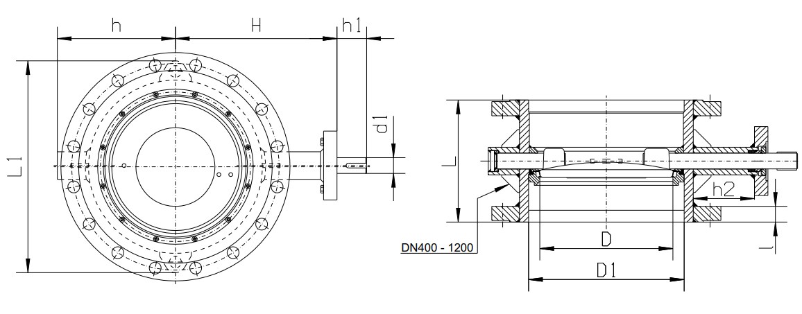 NAVAL DN400 PN16 55040110 Затворы